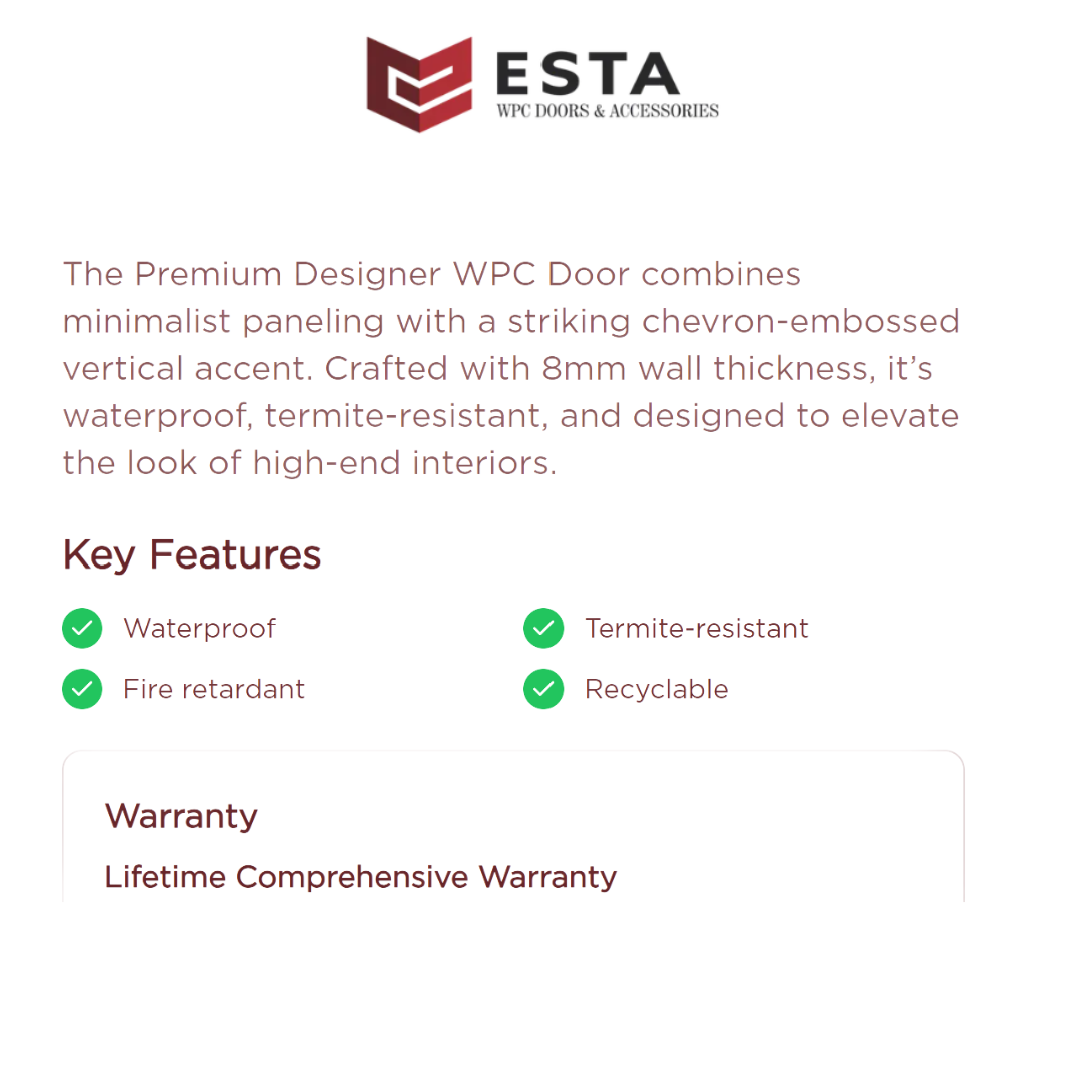 Premium Arched Panel WPC Door ( Get Quote )