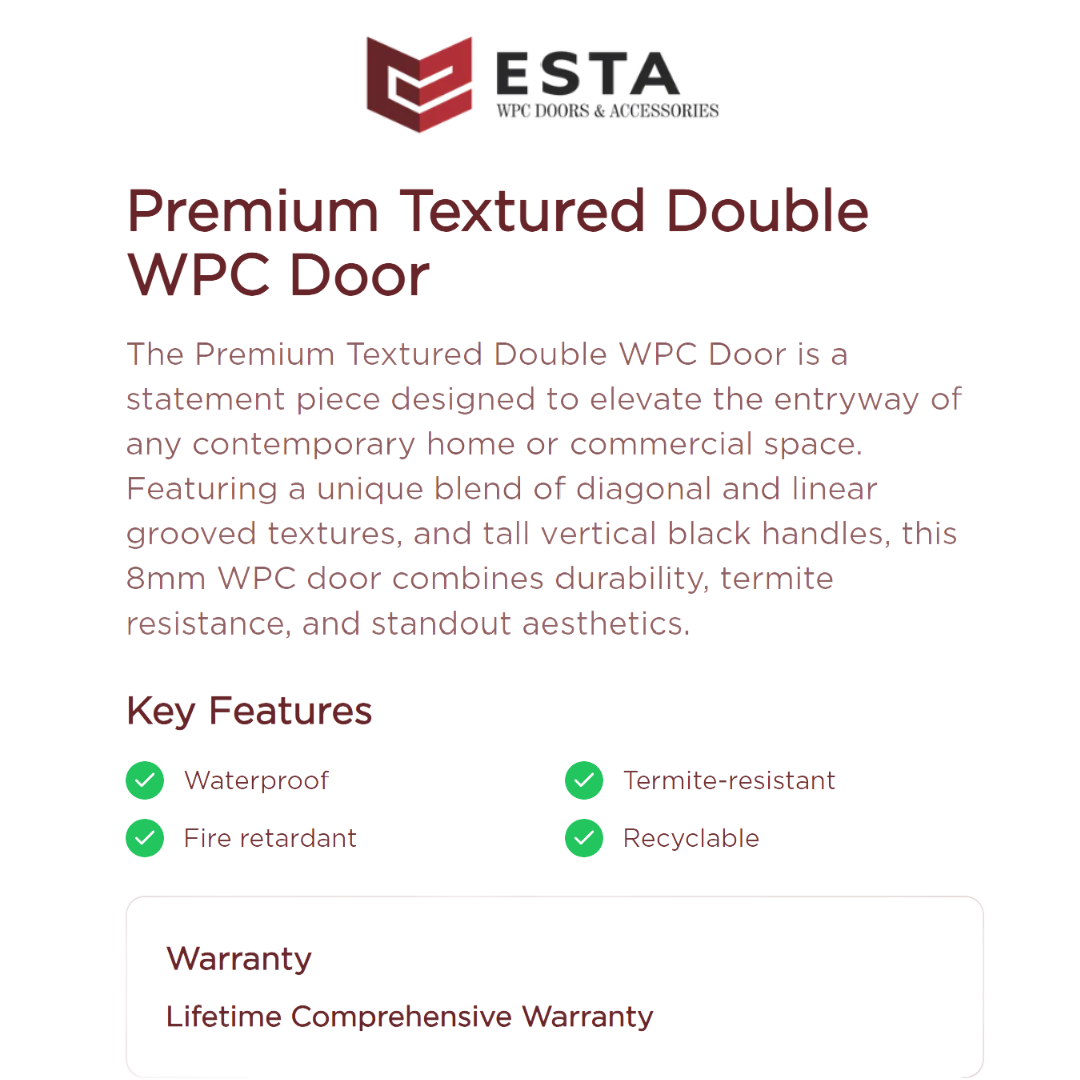 Premium Textured Double WPC Door( Get Quote )