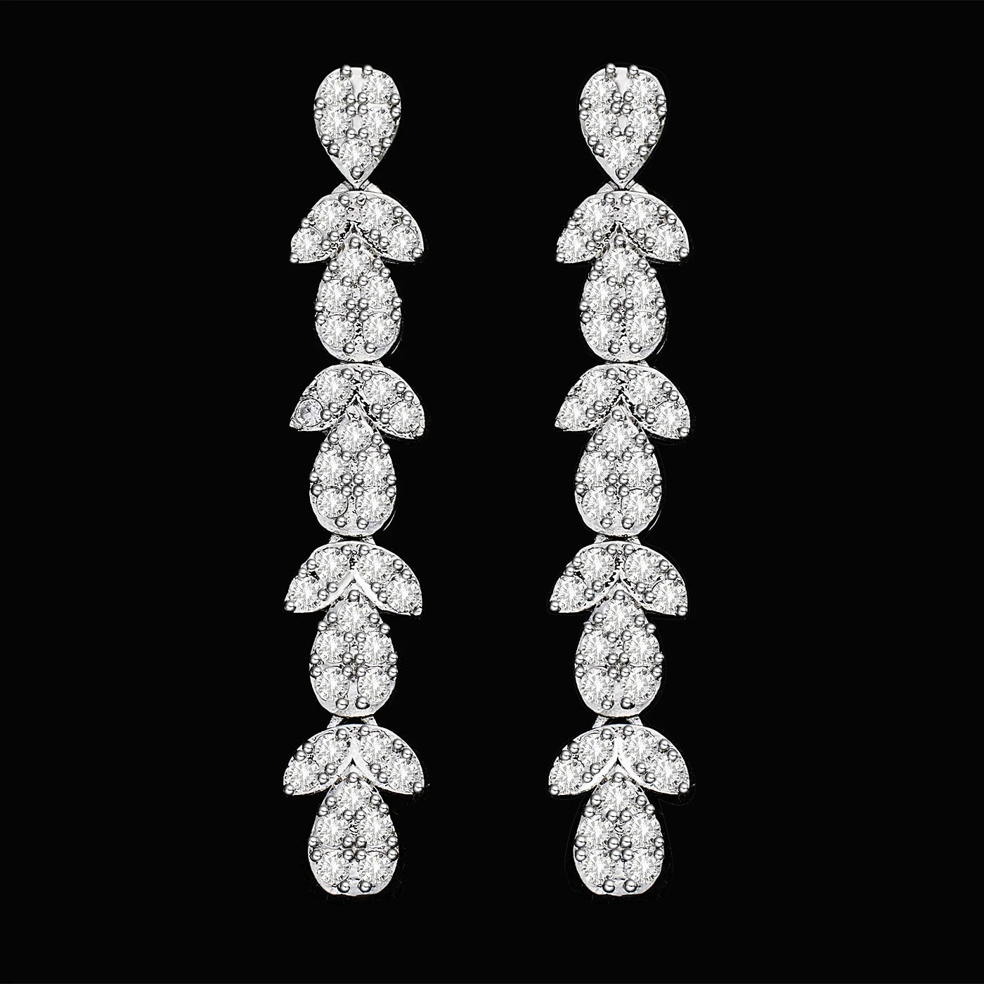2024 Exquisite Bridal Wedding Jewelry Sets for Women Fashion Shiny Cubic Zirconia Adjustable Chain Birde Bracelet Necklace