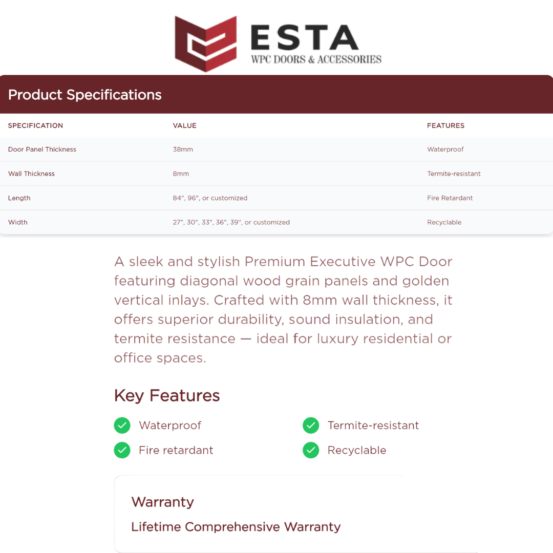 Premium Executive WPC Door ( Get Quote )