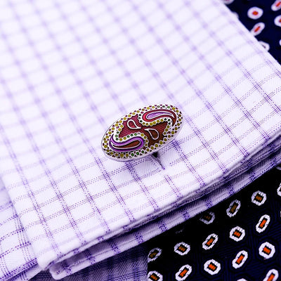 KFLK Jewelry Fashion French shirt cufflinks for mens Brand enamel cuff links button male High Quality patterns guests