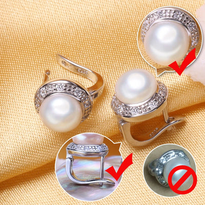 FENASY Natural Freshwater Pearl Earrings For Women Fashion Jewelry Korean Style Classic 925 Sterling Silver Stud Earrings