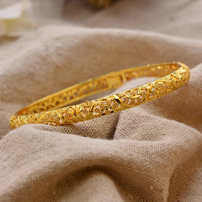  Wedding Bride Light Luxury Gold Color Flower Bangles For Women's Bracelet, the Best Gift for Mother and Girlfriend