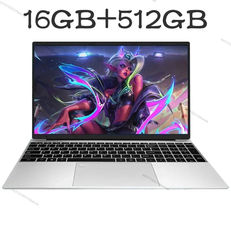 2024 Ultrabook Laptop AMD R7 4700U/R5 4500U Backlit Keyboard Windows 36GB DDR4 2TB Fingerprint Unlock Gaming Notebook