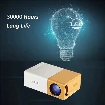Mini proyector HD YG300, proyector portátil para cine en casa, películas al aire libre, teléfono móvil, LED, USB, proyector de m