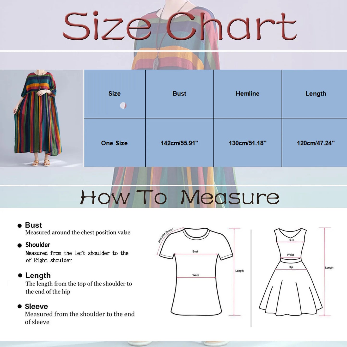 Rainbow Dress With Pockets Women's Stripe Print Plus Size Loose Large Swing Dresses Female Casual Breath Comfty Outgoing Dress