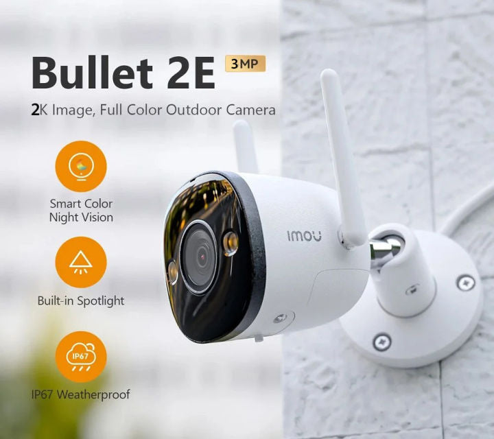 Bullet 2E 3MP Outdoor Wifi Cctv Camera