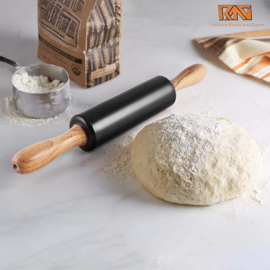 Black Marble Wood Rolling Pin (Get Quote )