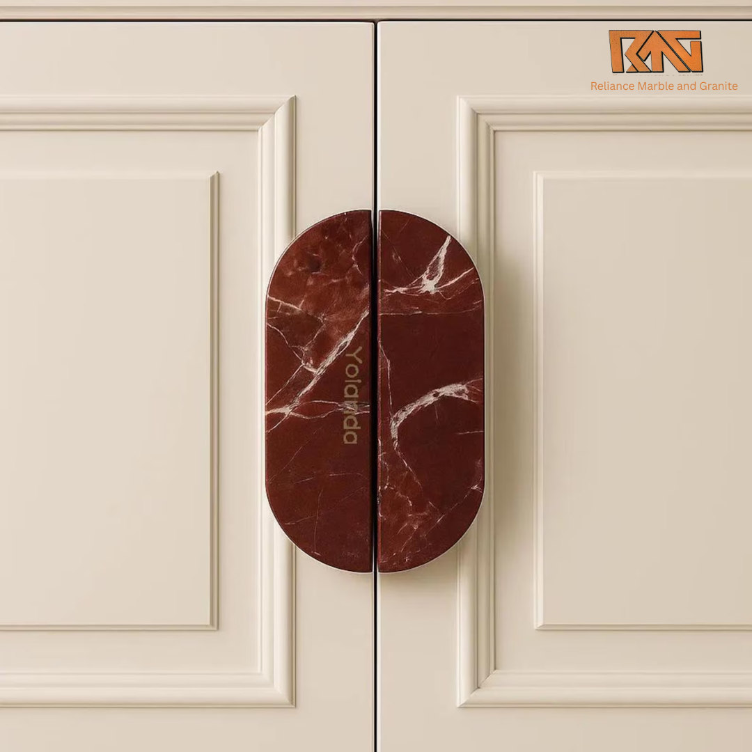 Natural Rosso Marble Handles(Get Quote )