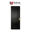 Premium Black WPC Door with Gold Inlay ( Get Quote )