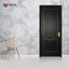 Premium Black WPC Door with Gold Inlay ( Get Quote )