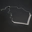 2024 Exquisite Bridal Wedding Jewelry Sets for Women Fashion Shiny Cubic Zirconia Adjustable Chain Birde Bracelet Necklace