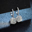 KNOBSPIN D Color Moissanite Earring 925 Sterling Sliver Plated with White Gold Earring for Women Wedding Engagement Fine Jewelry