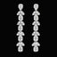 2024 Exquisite Bridal Wedding Jewelry Sets for Women Fashion Shiny Cubic Zirconia Adjustable Chain Birde Bracelet Necklace
