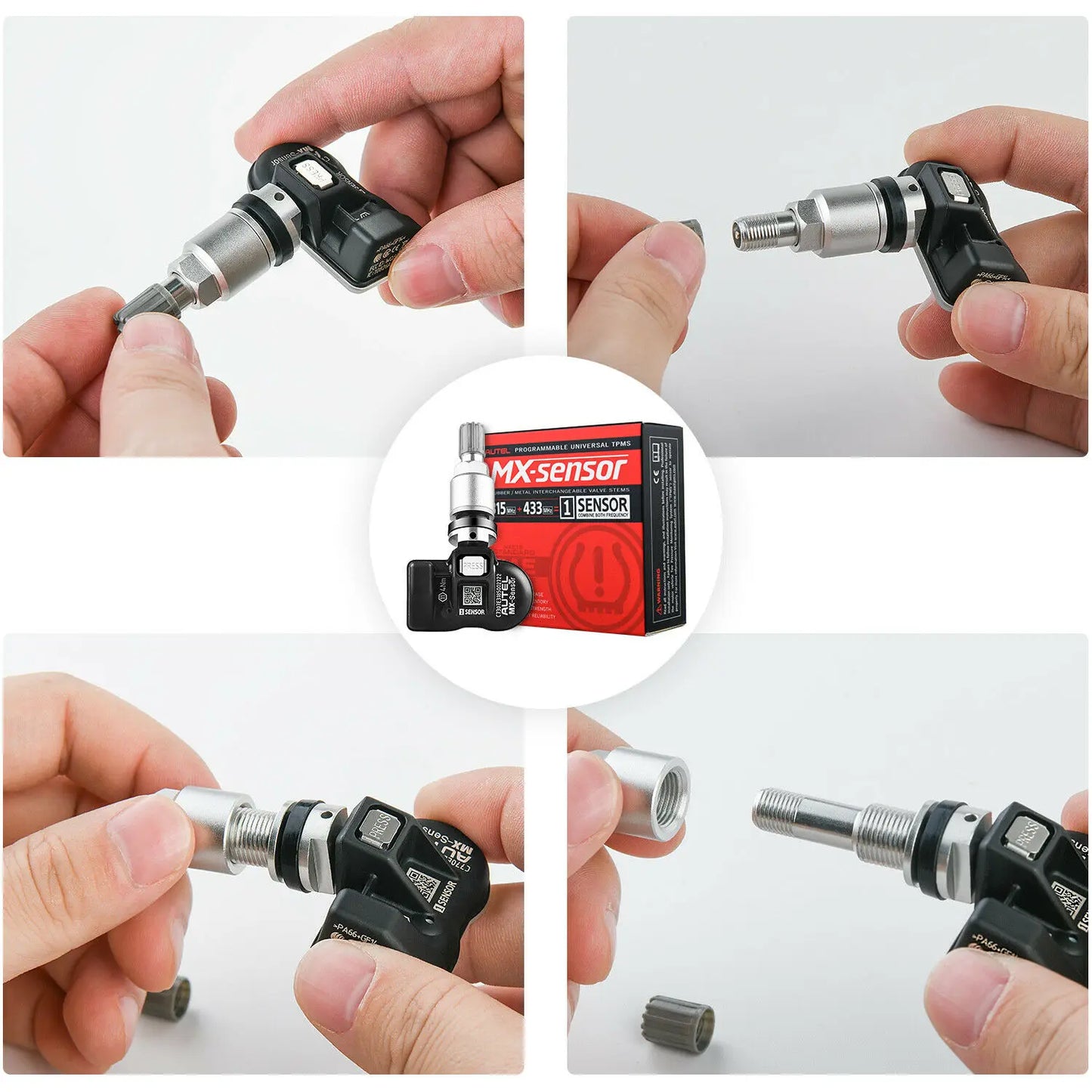Autel MX Sensor 433MHZ+315 MHZ 2in1Mx-Sensor TPMS Tire Repair Tool Automotive Accessory For MaxiTPMS TS501 TS508 Pad Programmer