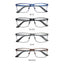 ZENOTTIC 2024 Men Titanium Alloy Optical Glasses Frame Fashion Male Square Eyewear Ultralight Metal Non-Prescription Eyeglasses