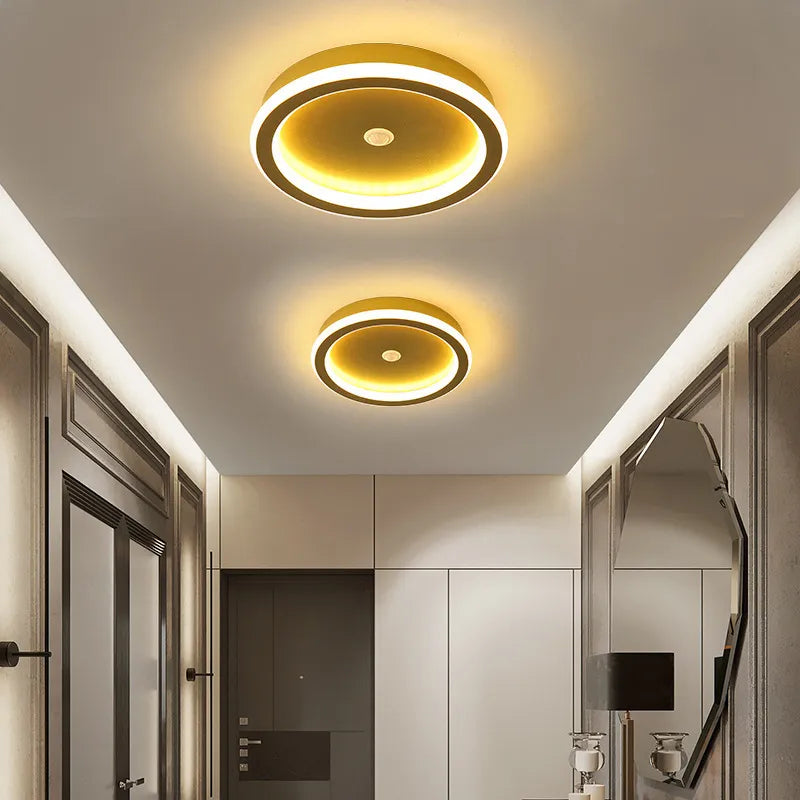 PIR Motion Sensor LED Ceiling Lamp for Aisle Corridor 220V Indoor 14w 16w Human Body Sensor LED Ceiling Lighting for Bedroom