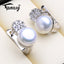 FENASY Natural Freshwater Cultured White Pearl for Women 925 Sterling Sliver Stud Earrings Jewelry Wholesale