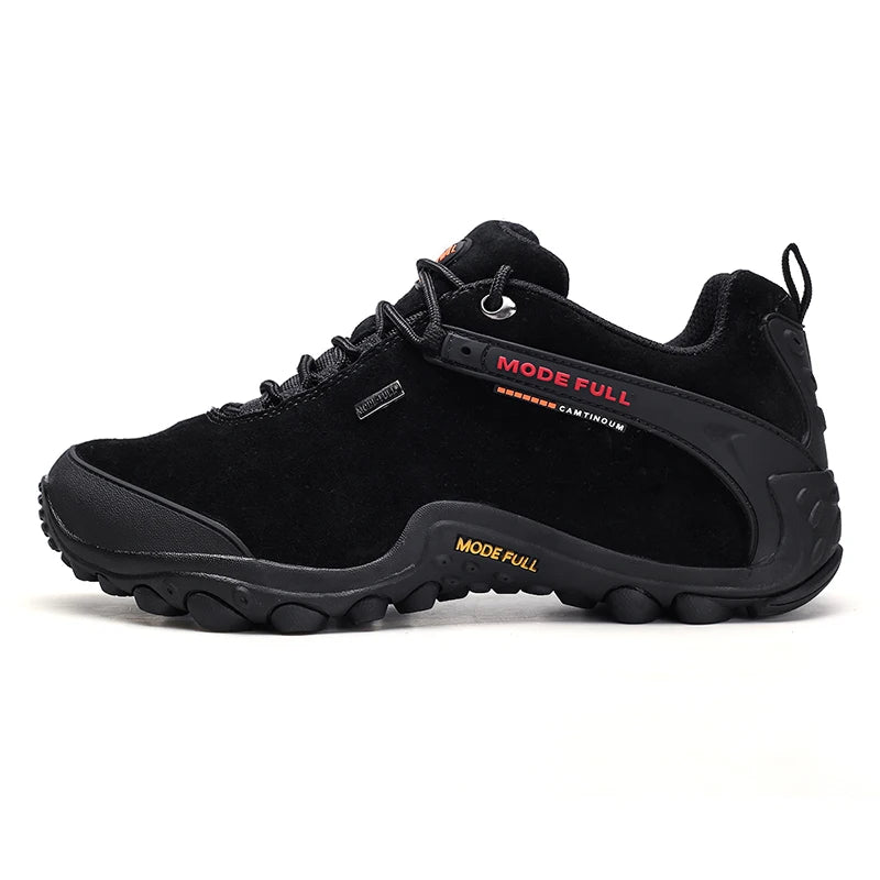 Cow Leather Winter Men Hiking Boots For Women Outdoor Waterproof Treeking Snow Shoes Climbing Mountain Hunting Walking Sneakers