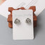 Tiny Metal Stud Earrings for Women Gold Color Twist Round Earrings Small Unusual Earrings boucles d'oreilles Fashion Jewelry