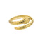 Punk Snake Rings For Men Women Exaggerated Stainless Steel Siver Color Opening Adjustable Rings Fashion Jewelry Accessories