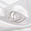 LUXUSTEEL New Big Heart Hoop Earrings Women Accessories Gold Color Size 25mm 35mm 45mm Earrings Fashion Jewelry Stainless Steel