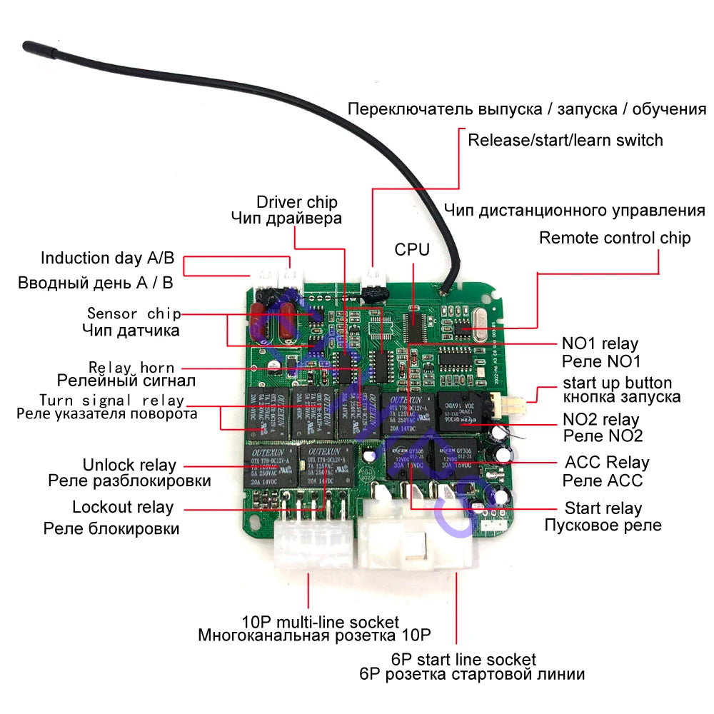 APP control automatic start and stop keyless entry system, engine start alarm system, one key start auto parts