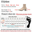 EilyKen 2023 Autumn Winter Knitted Stretch Fabric Socks Women Low Heel Short Boots Gray Pointed Toe Female Ankle Booties