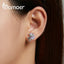 Bamoer New Dreamy Unicorn Ear Studs for Young Girl Genuine 925 Sterling Silver Morandi Color Animal Earrings Fine Party Jewelry