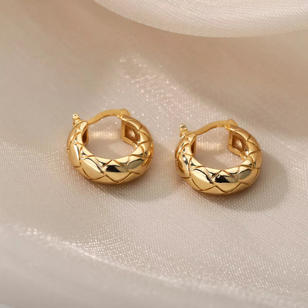 Stainless Steel Snake Hoop Earrings For Women Gold Plated Snake Stud Earring Trendy Design Wedding Party Animal Jewelry Gift