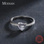 Modian Sparkling 925 Sterling Silver Heart 1CT Clear CZ Finger Rings For Women Classic Luxury Wedding Accessories Jewelry GIFT