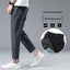 Ice Silk Linen Man Sport Pants Casual Overweight Sweatpants Male Quick-dry Elastic Baggy Ankle-length Harem Trousers Big Size