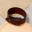 KOtik Vintage Irregular Men Genuine Leather Bracelets Wide Brown Cuff Wrap Bracelets&Bangles Punk Wristband Women Men Jewelry