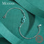 MODIAN Romantic Infinite Love Bracelet 925 Sterling Silver Vintage Natural Turquoise Chain Bracelets For Women Wedding Jewelry