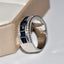 Creative color-protected Inlaid Zircon ring electroplated Royal blue Zirconia Ring jewelry for Ladies high quality Rings