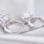 New Arrival Shiny Cz Zircon 925 Sterling Silver Ladies`stud Earrings Jewelry Birthday Gift Wholesale Anti-allergic Women