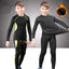 New Boys Thermal Underwear Set Children Plus Velvet Winter Warm Thermo Underwear Masculino Long Johns Girls Lucky Johns Fitness