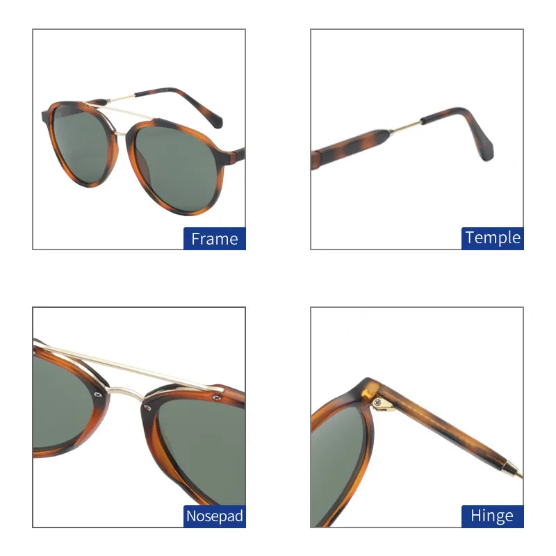 ZENOTTIC Fashion Aviator Polarized Sunglasses for Men Women Premium Metal Frame Pilot Sun Glasses UV 400 Protection Shade 430004