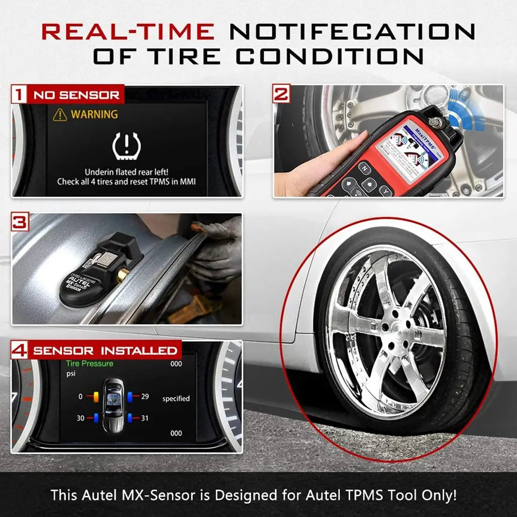 Autel MX Sensor 433MHZ+315 MHZ 2in1Mx-Sensor TPMS Tire Repair Tool Automotive Accessory For MaxiTPMS TS501 TS508 Pad Programmer