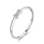 Modian 2021 Real 925 Sterling Silver Simple Square Clear CZ Charm Gold Color Finger Rings For Women Wedding Engagement Jewelry