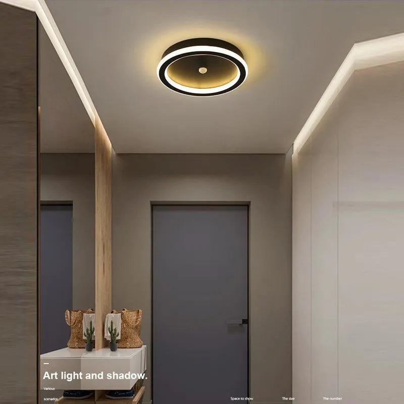 PIR Motion Sensor LED Ceiling Lamp for Aisle Corridor 220V Indoor 14w 16w Human Body Sensor LED Ceiling Lighting for Bedroom