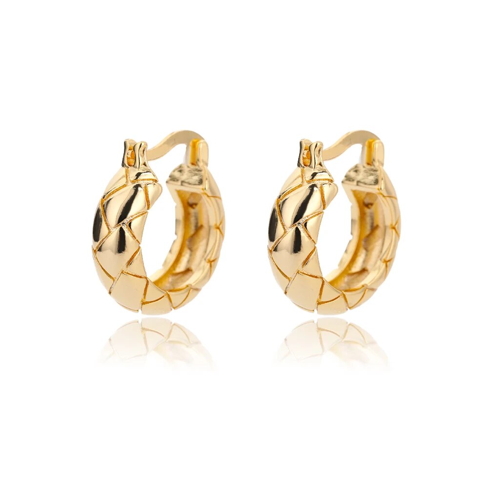 Stainless Steel Snake Hoop Earrings For Women Gold Plated Snake Stud Earring Trendy Design Wedding Party Animal Jewelry Gift