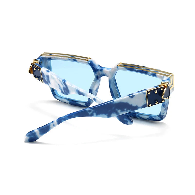 Fashion Classic Luxury Brand Designer Oversized Square Sunglasses Women Men Shield Big Frame Travel Sun Glasses Mirror Shades