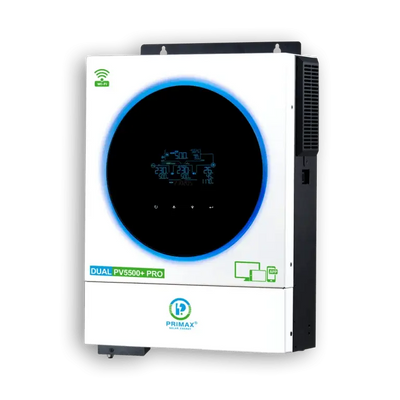 PRIMAX GALAXY DUAL PV5500+ PRO HYBRID SOLAR INVERTER 4KW With 5.5KW MPPT Solar Charge Controller - The Saver Hub