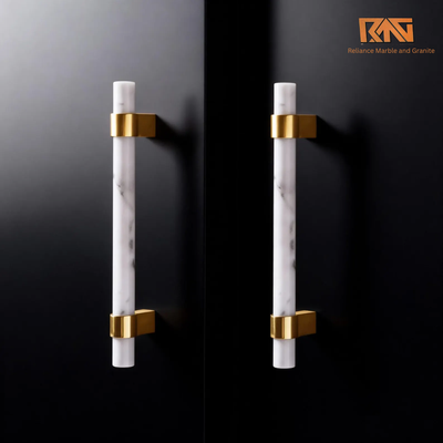 Natural Marble Handles, Wardrobe Pulls, Brass Cabinet Knob and Handles(Get Quote )
