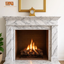 Cara White  Marble Fire Place (Get Quote )