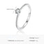 Butterflykiss 4.5mm S925 Sterling Silver  Round Real Moissanite Rings For Women Girls Cassic Wedding Statement Fine Jewelry Gift