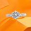 PuBang Fine Jewelry 925 Sterling Silver Sparkling 5MM-11MM Moissanite Diamond Wedding Engagement Ring for Women Anniversary Gift