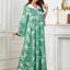 Ramadan Eid Muslim Abaya for Women Party Dresses Flower Print Vestidos Morocco Kaftan Dubai Islam Abayas Jalabiya Long Robe 2024