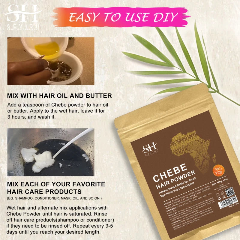 Fast Hair Growth Oil African Crazy Traction Alopecia Chebe Hair Mask Anti Hair Break Hair Strengthener Hair Loss Treatment Spray